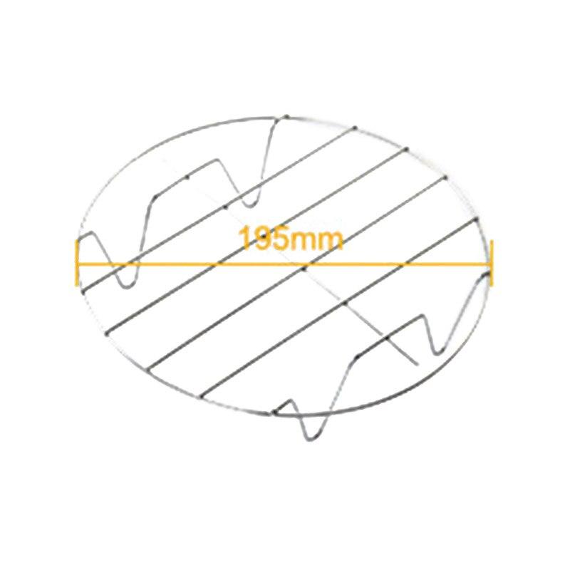 5pcs/Set Air Fryer Accessories Practical Baking Basket Pizza Plate Pot Pad Grill Pot Rack Durable Kitchen Tools Set